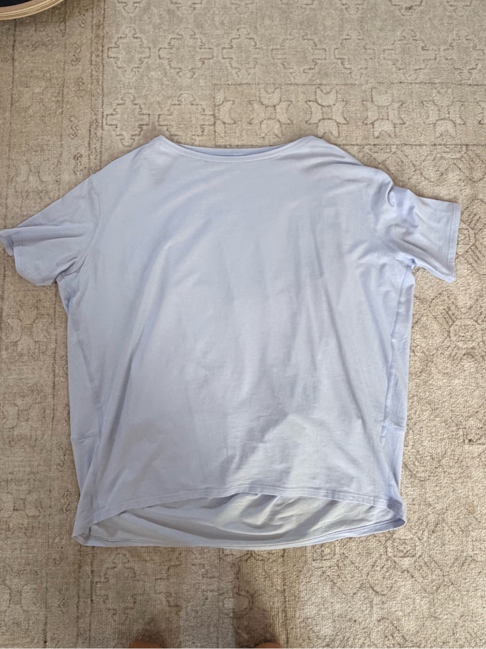 Lululemon Back in Action Organic T-shirt- pastel blue PSLB 6